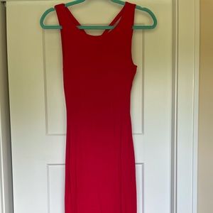 Soprano red midi dress